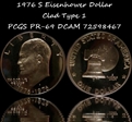 1976-S $1 Clad Type 1 PR69DCAM