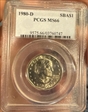 1980-D SBA$1 MS66