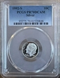 1992-S 10C Silver PR70DCAM