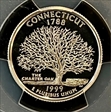 1999-S 25C Connecticut Silver PR69DCAM
