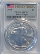 2018 $1 Silver Eagle First Strike MS70
