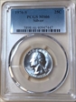 1976-S 25C Silver MS66