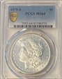 1879-S $1 MS64