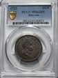 1723 1/2P Hibernia MS62BN