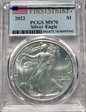 2022 $1 Silver Eagle First Strike MS70