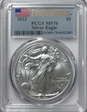 2023 $1 Silver Eagle First Strike MS70