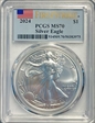 2024 $1 Silver Eagle First Strike MS70