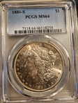 1880-S $1 MS64