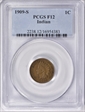 1909-S 1C Indian F12BN