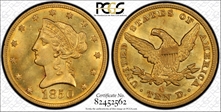 1850-O $10 MS65
