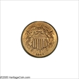1864 2C Large Motto MS66RD