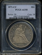 1871-CC $1 AU55