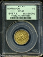 1849 $5 Norris, Reeded Edge XF45
