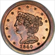 1840 Res 1/2C Reverse of 1840 PR65RB