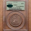 1868-S 50C MS61