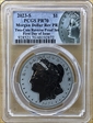 2023-S $1 Morgan Dollar Rev PR  Two-Coin Reverse Proof Set First Day of Issue PR70