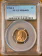 1944-S 1C MS64RD