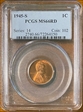 1945-S 1C MS66RD