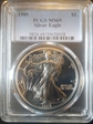 1989 $1 Silver Eagle MS69
