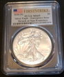 2020-(S) $1 Silver Eagle - Emergency Issue Struck at San Francisco First Strike MS69