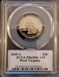 2005-S 25C West Virginia PR69DCAM