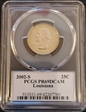 2002-S 25C Louisiana PR69DCAM