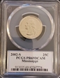 2002-S 25C Mississippi PR69DCAM