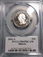 2003-S 25C Illinois PR69DCAM