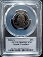 2000-S 25C South Carolina PR69DCAM