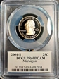 2004-S 25C Michigan PR69DCAM