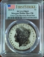 2023-S $1 Morgan Dollar Rev PR  Two-Coin Reverse Proof Set First Strike PR69