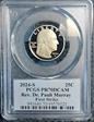 2024-S 25C Rev. Dr. Pauli Murray First Strike Cleveland Native American PR70DCAM