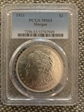1921 $1 Morgan MS63