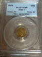 1854 G$1 Type 2 AU50