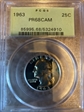 1963 25C PR68CAM