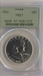 1954 50C PR67