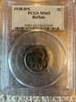 1938-D/S 5C Buffalo MS65