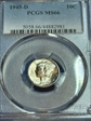 1945-D 10C MS66