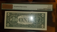 3/31/2023 $1 Federal Reserve Note 65EPQ