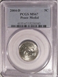 2004-D 5C Peace Medal MS67