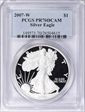 2007-W $1 Silver Eagle PR70DCAM