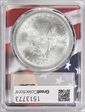 2013 $1 Silver Eagle Flag Picture Frame MS70