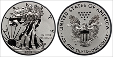 2019-W $1 Silver Eagle Enhanced Rev PR Pride of Two Nations, U.S. Set First Strike PR70
