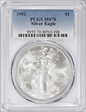 2002 $1 Silver Eagle MS70