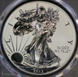 2012-S $1 Silver Eagle Rev PR  75th Anniversary SF Mint Set PR70