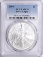 2004 $1 Silver Eagle MS70