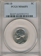 1981-D 5C MS66FS