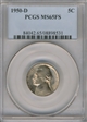 1950-D 5C MS65FS