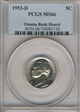 1953-D 5C MS66