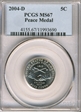 2004-D 5C Peace Medal MS67